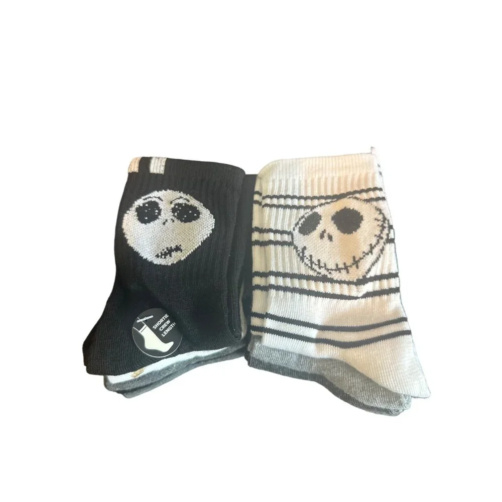 The Nightmare Before Christmas 30Th Shortie Crew Socks Size 4-10 10‎ Pair
